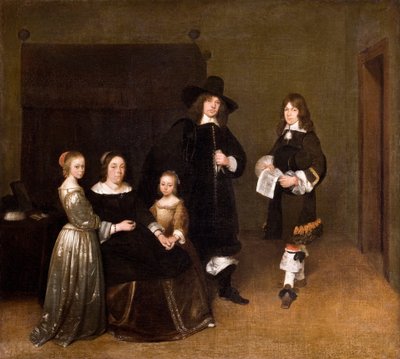 家族の肖像、1656 作： Gerard ter Borch