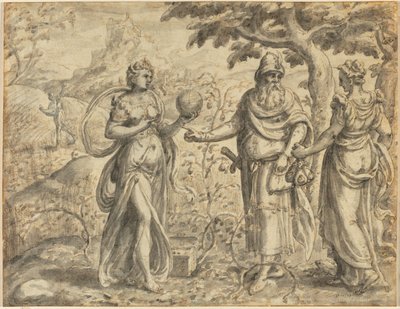 いばらの間で受けた種、種まきのたとえからc。 1573。 作： Gerard van Groeningen