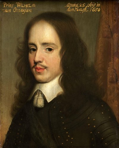 オレンジ公ウィリアム2世の肖像 作： Gerard van Honthorst (workshop of)