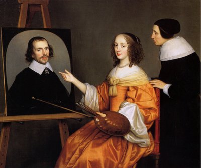 オランダ人：マルガレータ・マリア・デ・ルデーレ（1625年頃～1666年） Margaretha Maria de Roodere (c. 1625-1666) 作： Gerard van Honthorst