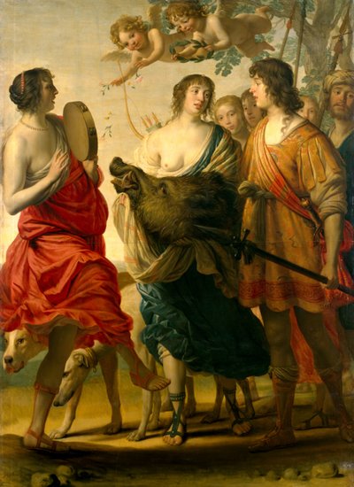 メレガーとアタランタ 作： Gerard van Honthorst