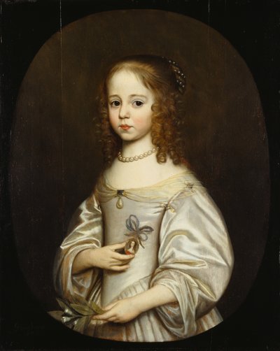 マリア・フォン・オラニエン・ナッサウ王女（1642年-1688年） 作： Gerard van Honthorst