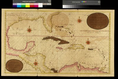 西インド諸島、カリブ海、アンティル諸島の地図 作： Gerard van Keulen