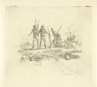 3人の歩兵 作： Gerardus Emaus de Micault