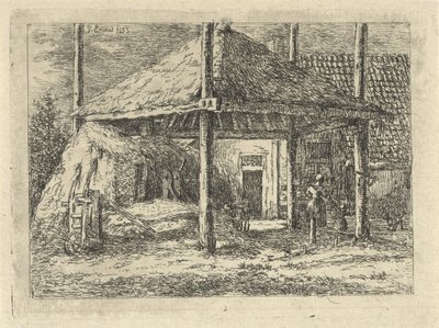 干し草の山 ペルニスの干し草棚の屋根 作： Gerardus Emaus de Micault