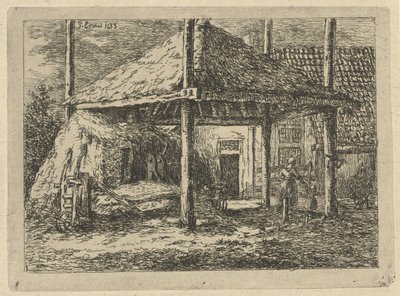 干し草の山 ペルニスの干し草棚の屋根 作： Gerardus Emaus de Micault