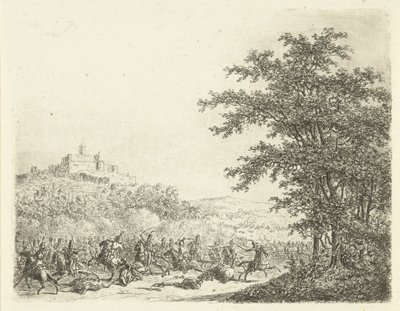 ケーニヒシュタイン要塞での騎馬戦 ケーニヒシュタインでの会合 作： Gerardus Emaus de Micault