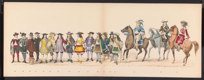 ライデン学生のマスカレード、1875年（プレート16） 1875 年 6 月 15 日にライデン学生団のメンバーが開催した仮面舞踏会。 作： Gerardus Johannes Bos