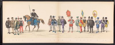 ライデン学生の仮面舞踏会、1875年（プレート2） 1875 年 6 月 15 日にライデン学生団のメンバーが開催した仮面舞踏会。 作： Gerardus Johannes Bos
