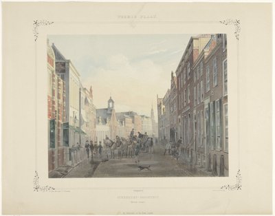 ライデンの Breedestraat にある学生クラブ 作： Gerardus Johannes Bos