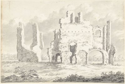 ラインスブルク修道院の廃墟 作： Gerardus Johannes Verburgh