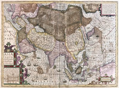 アジア（彫刻 作： Gerardus Mercator