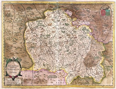 フランスのブルボンネ（版画 作： Gerardus Mercator
