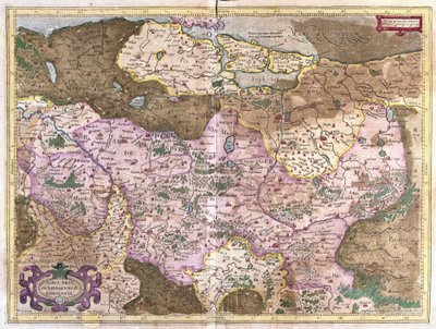 ドイツのブランデンブルクとベルリン（彫刻 作： Gerardus Mercator