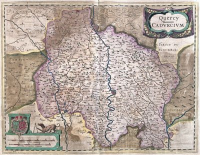 フランス・カオール（版画 作： Gerardus Mercator