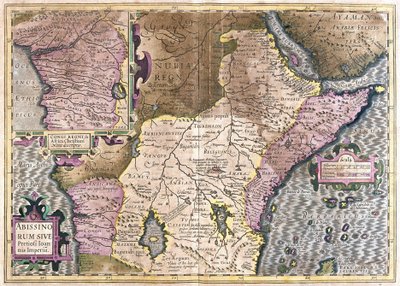 中央アフリカ、コンゴ（彫刻 作： Gerardus Mercator