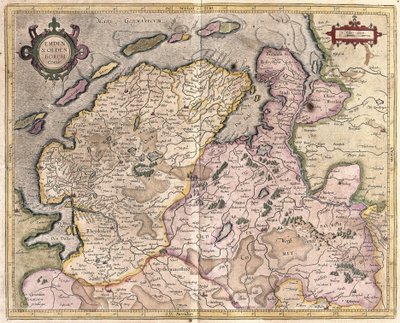 ドイツのエムデンとオルデンブルク（彫刻 作： Gerardus Mercator