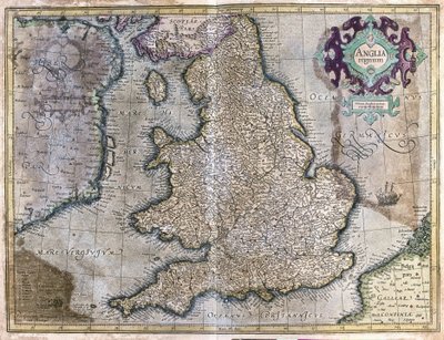 イングランド 作： Gerardus Mercator