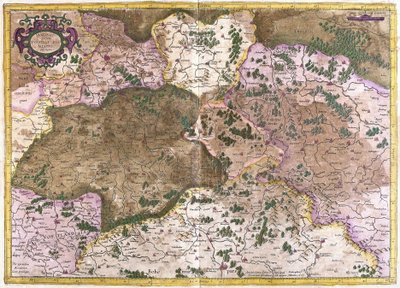 ドイツ、チェコスロバキア、ポーランド (彫刻) 作： Gerardus Mercator
