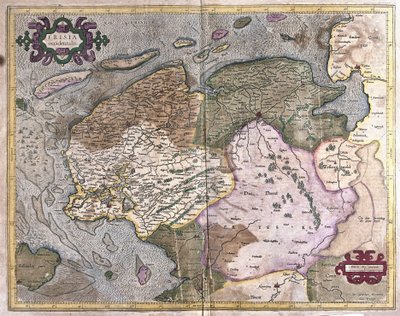 オランダ・フローニンゲンとフリースラント州（彫刻作品 作： Gerardus Mercator