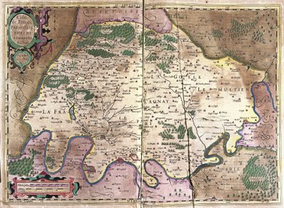 イル・ド・フランス、北フランス 作： Gerardus Mercator