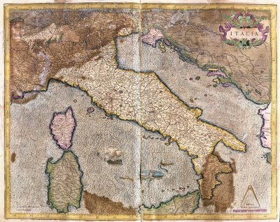 イタリア（彫刻 作： Gerardus Mercator