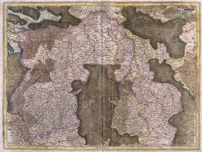 無題 ブラバントの地図ベルギーとオランダ (彫刻) 作： Gerardus Mercator
