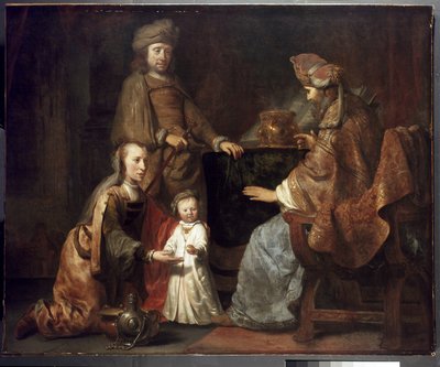ハンナがエリに連れて行った幼児サミュエル、17世紀 作： Gerbrand van den Eeckhout