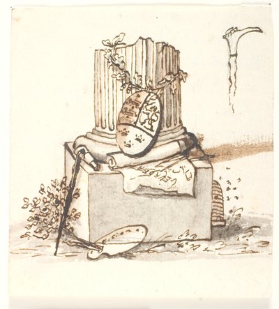 壊れた柱 作： Gerhard Ludvig Lahde
