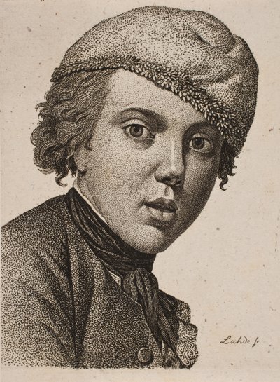 イェンス・ジュエル、1767年のジュエルの自画像の後 作： Gerhard Ludvig Lahde