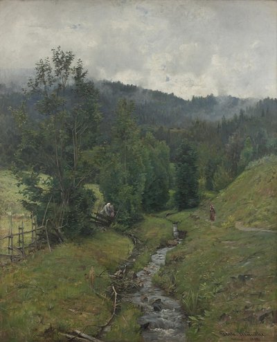 雨上がり、アイズヴォルドのモチーフ 作： Gerhard Munthe