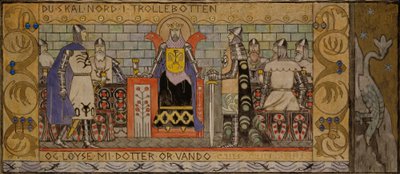 王の広間のオースムンド 作： Gerhard Munthe