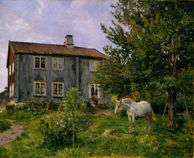 農場で、ウルヴィン 作： Gerhard Munthe