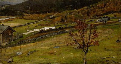 秋の風景、オイロ 作： Gerhard Munthe