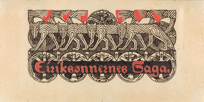 Für Snorre Sturlason, Königssagas, Kristiania 1899 作： Gerhard Munthe