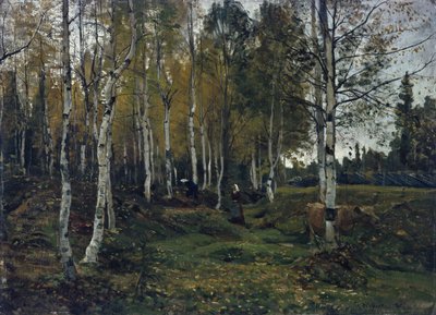 秋の白樺林 作： Gerhard Peter Frantz Vilhelm Munthe