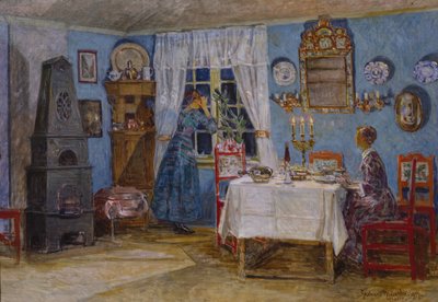 彼はすぐに来ないのですか？ 1917年（キャンバスに油彩） 作： Gerhard Peter Frantz Vilhelm Munthe
