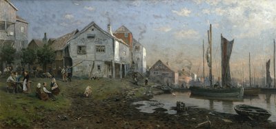 漁村の朝 作： Gerhard Peter Frantz Vilhelm Munthe