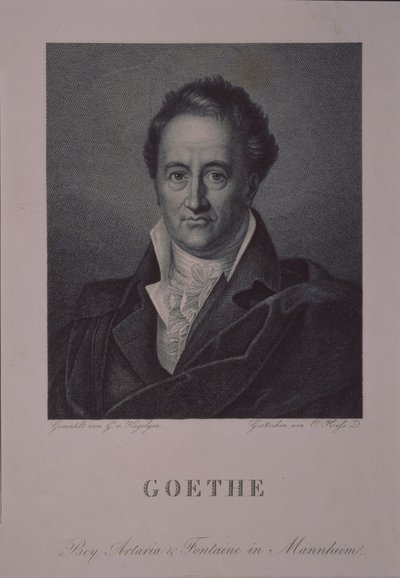 著者の肖像ヨハン・ヴォルフガング・フォン・ゲーテ1749-1832 作： Gerhard von Kügelgen