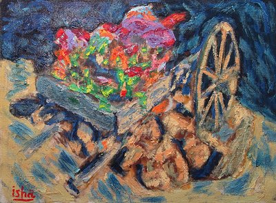 カボ・フラワー・ワゴン,2019（キャンバスに油彩） 作： Gerhardt Isringhaus