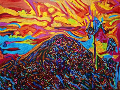 カボの丘、2022年（キャンバスに油彩） 作： Gerhardt Isringhaus