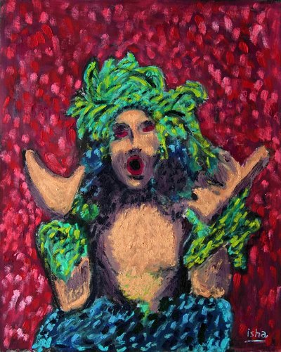 Woodland Shaman, 2020（キャンバスに油彩） 作： Gerhardt Isringhaus