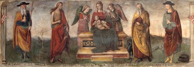 聖人と聖母子、1508年。 作： Gerino da Pistoia
