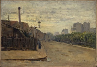 オーギュスト・カン通り、1900年頃（油彩） 作： Germain Eugene Bonneton