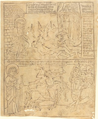 ヨハネの黙示録、リーフ 10 作： German 15th Century
