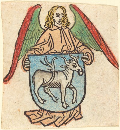 Bibrach の Hilprand Brandenburg のブックプレート 作： German 15th Century