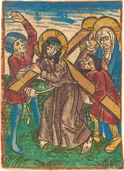 十字架を負うキリスト 作： German 15th Century