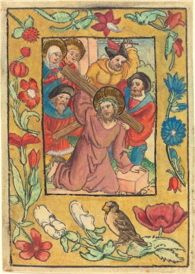 十字架を負うキリスト 作： German 15th Century