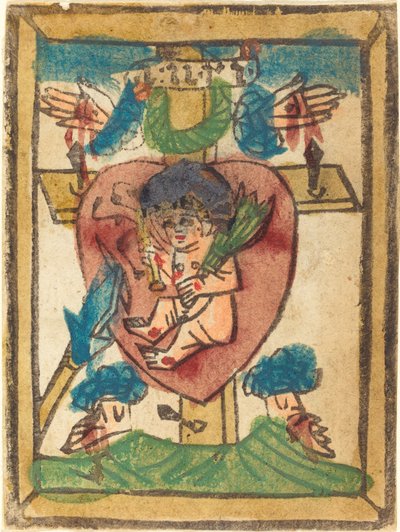聖心の中の幼子キリスト 作： German 15th Century