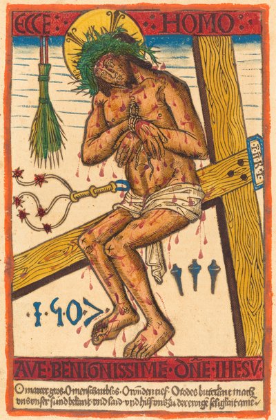 悲しみの人としてのキリスト 作： German 15th Century